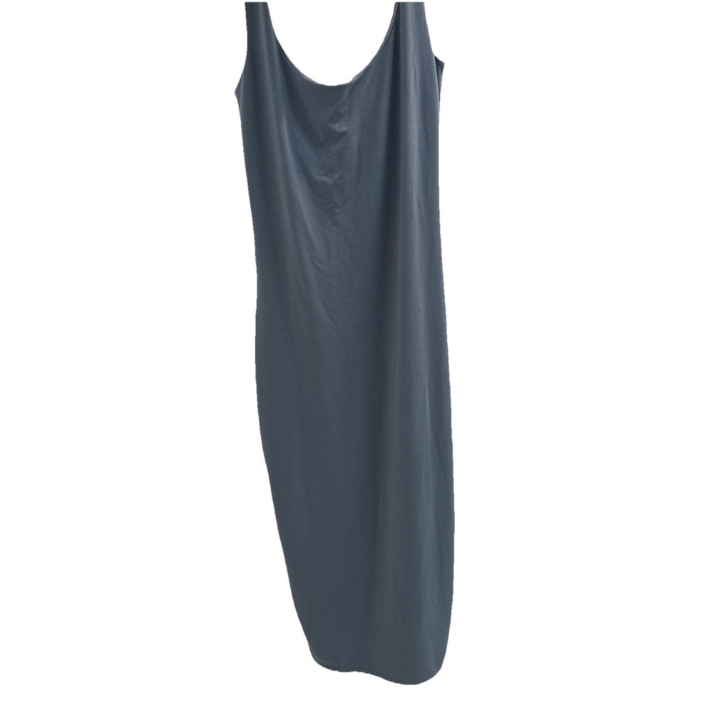 Hatch Maternity W THE JANELLE DRESS Blue Gray Small Bamboo Spandex Comfy Bodycon